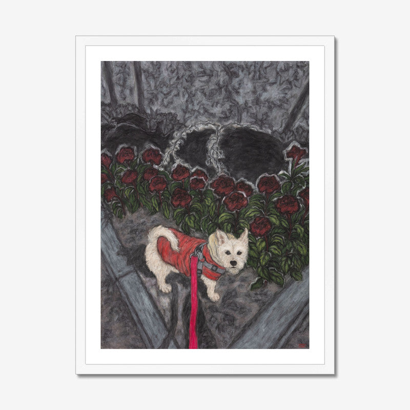 Christine Bae Red Flower and Pucci Framed Fine Art Print Open Edition