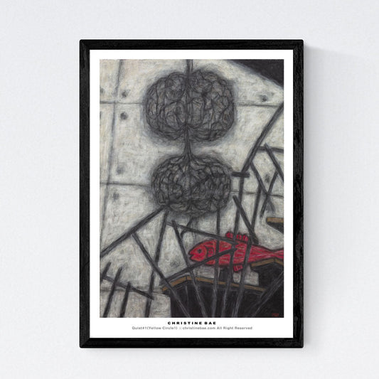 Christine Bae Pink Fish Art Poster 16.7 x 23.5 IN