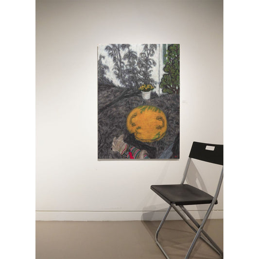 Christine Bae Quiet#1(Yellow Circle) Framed Fine Art Paper Print Open Edition