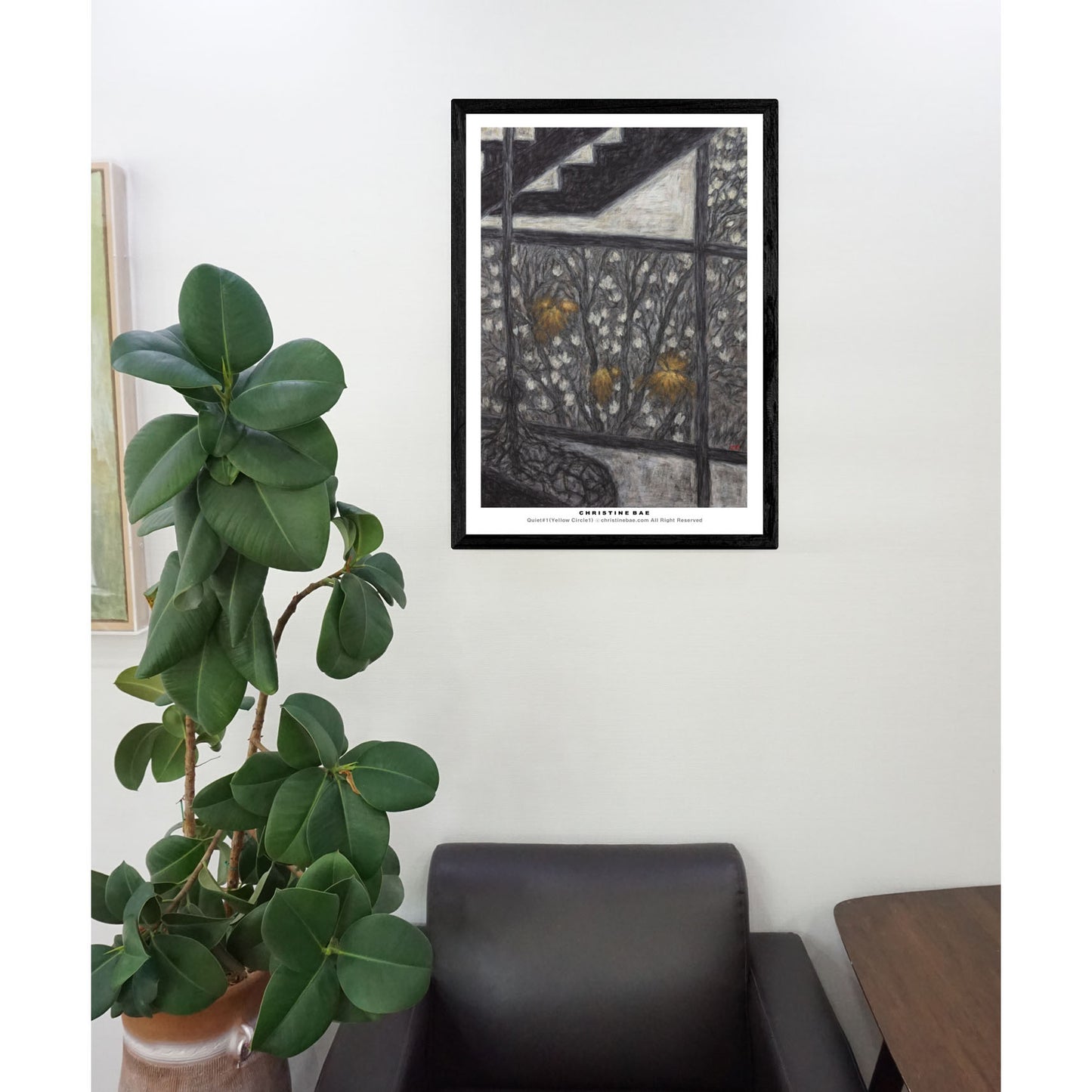 Christine Bae Three Yellow Light Art Poster