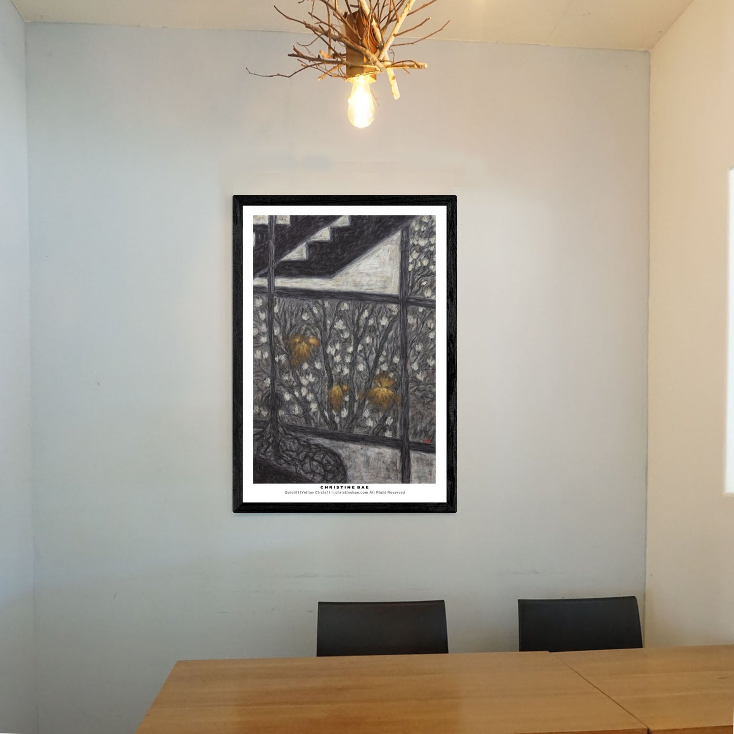 Christine Bae Three Yellow Light Art Poster