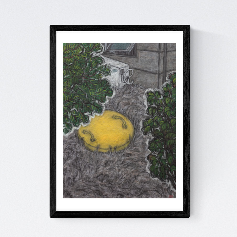 Christine Bae Quiet#2(Yellow Circle2) Fine Art Paper Prints Open Edition