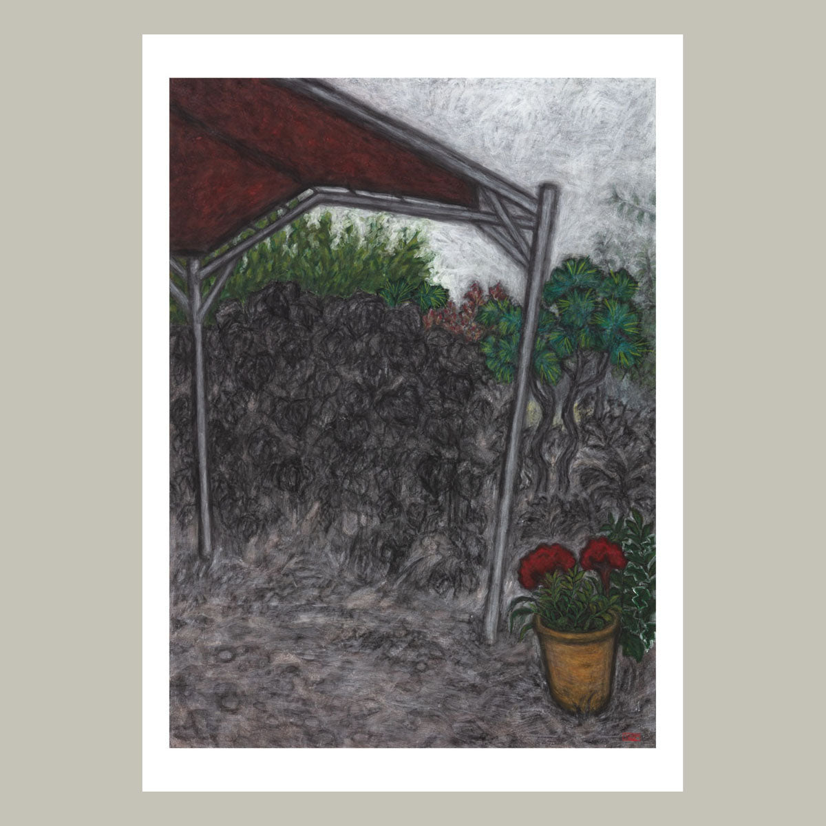 Christine Bae Red Ceiling Giclee Fine Art Paper Prints Open Edition