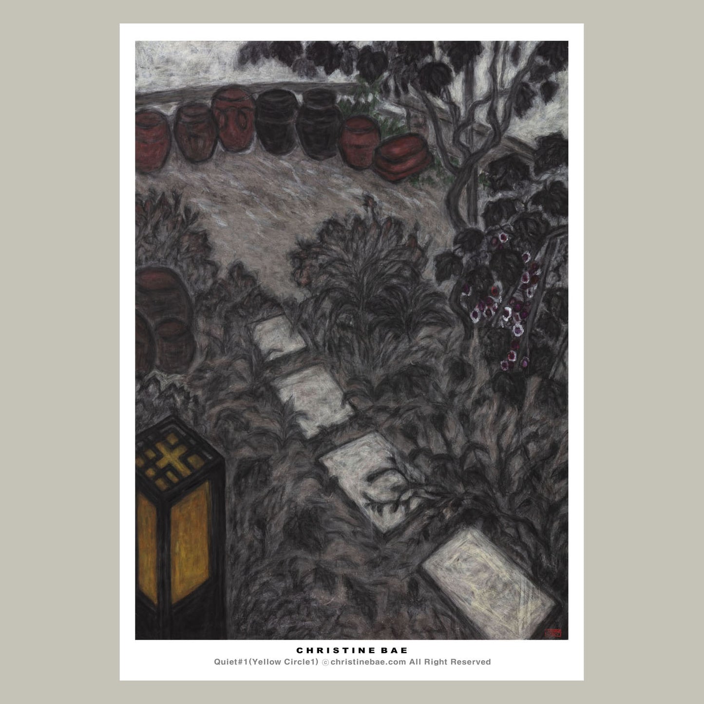 Christine Bae One Summer Day White Steps Art Poster