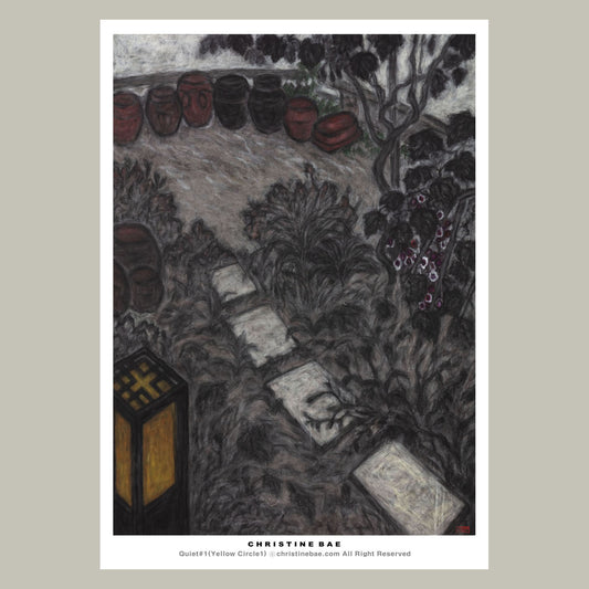 Christine Bae One Summer Day White Steps Art Poster