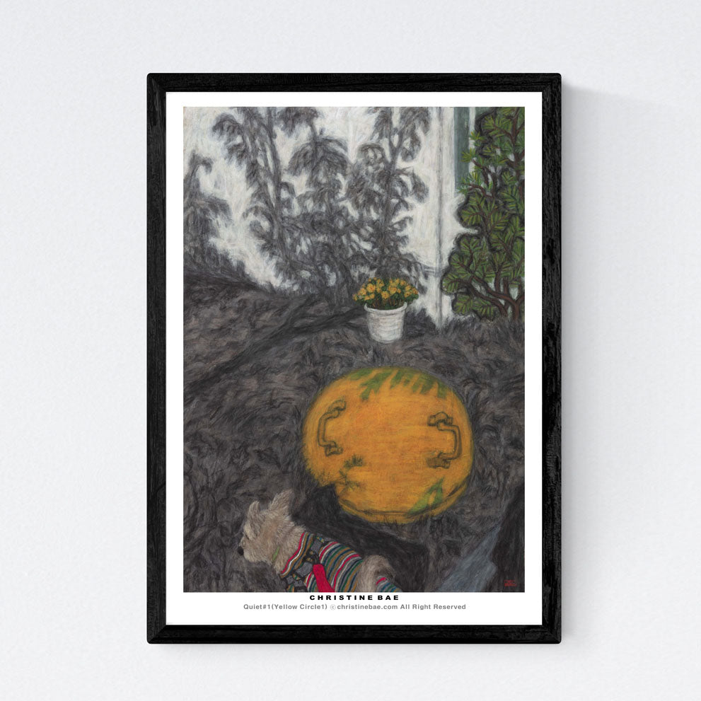 Christine Bae Quiet#1(Yellow Circle) Art Poster