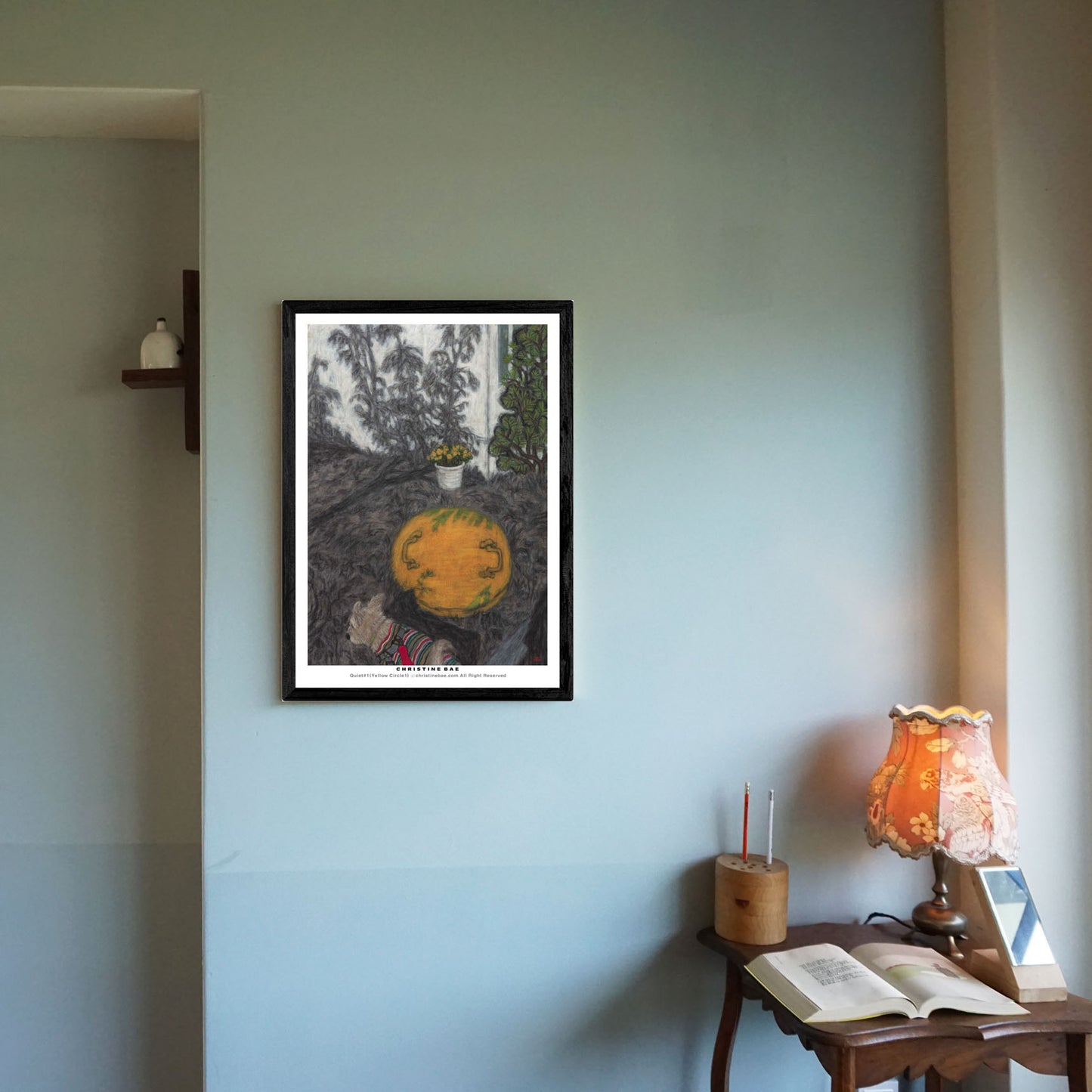 Christine Bae Quiet#1(Yellow Circle) Art Poster