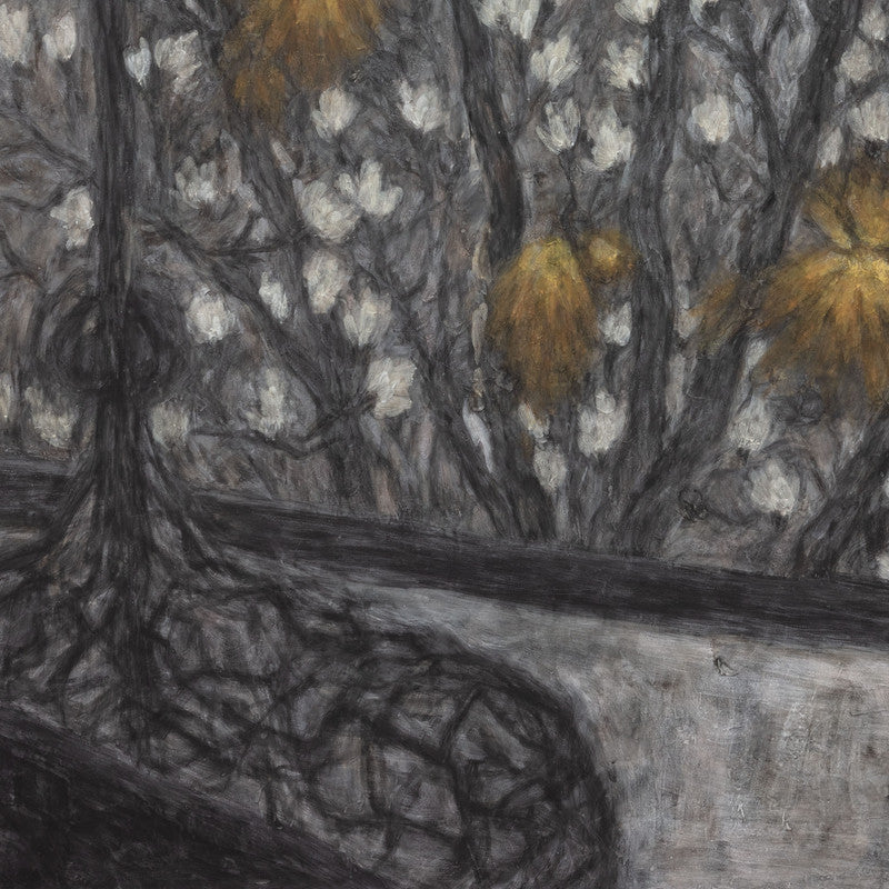 Three Yellow Light Framed Canvas Print