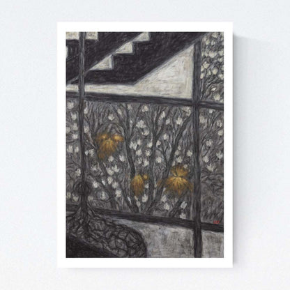 Three Yellow Light  Fine Art Paper Prints Open Edition