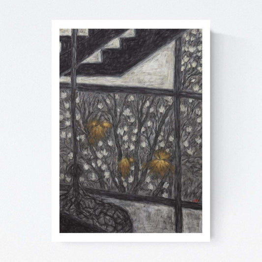 Three Yellow Light  Fine Art Paper Prints Open Edition
