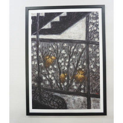 Three Yellow Light Framed Fine Art Paper Print Open Edition