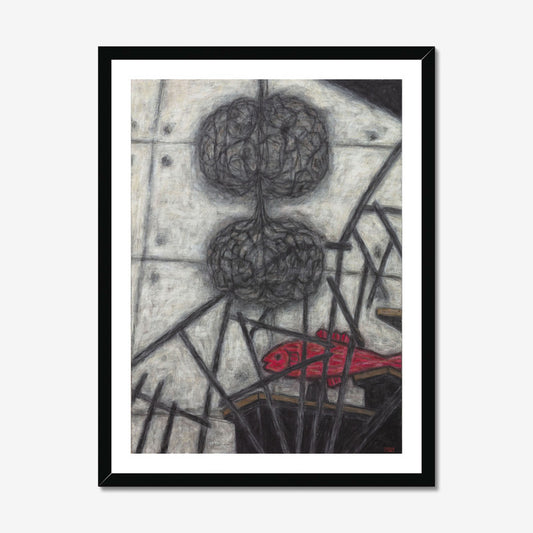 Christine Bae Hot Pink Fish Framed Fine Art Paper Print Open Edition