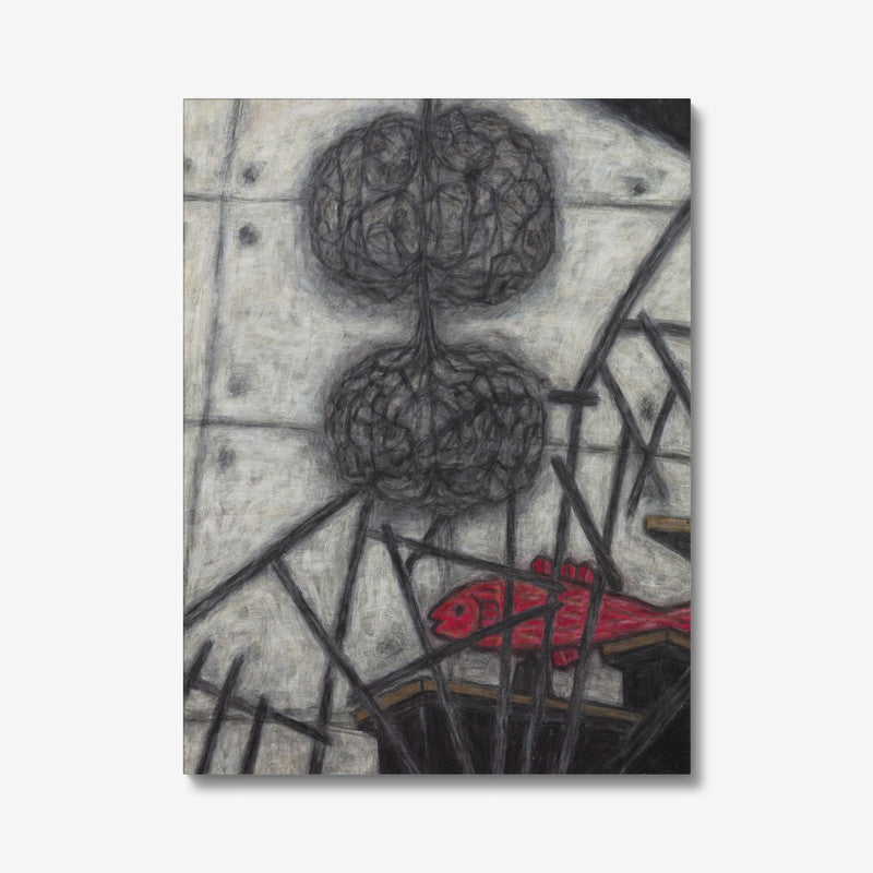 Christine Bae Hot Pink Fish Canvas Print