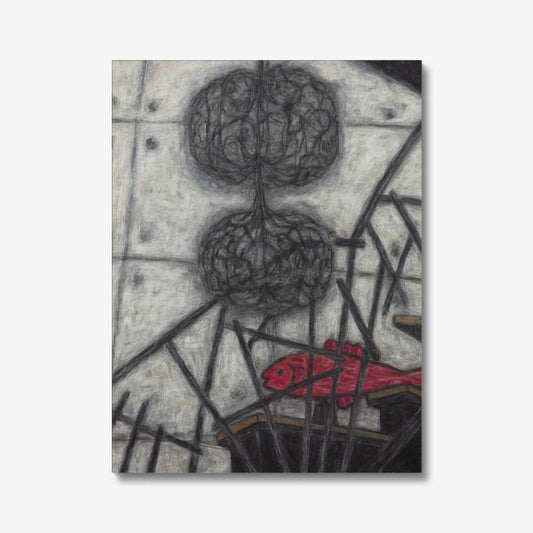 Christine Bae Hot Pink Fish Canvas Print