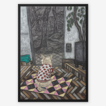 Back Shape of My Pucci Framed Canvas Print