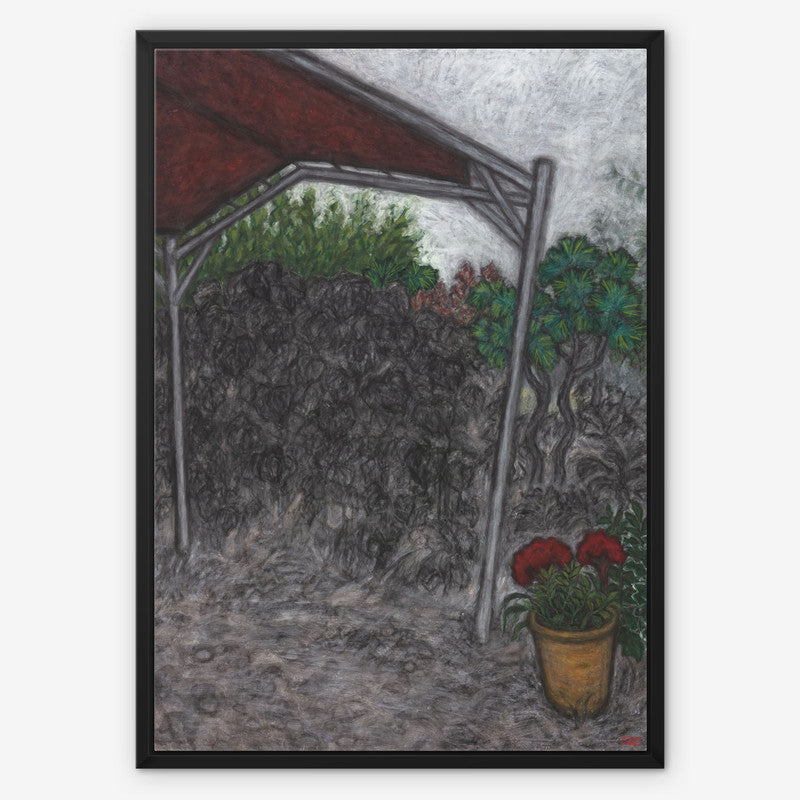 Christine Bae Red Ceiling Framed Canvas Print Open Edition