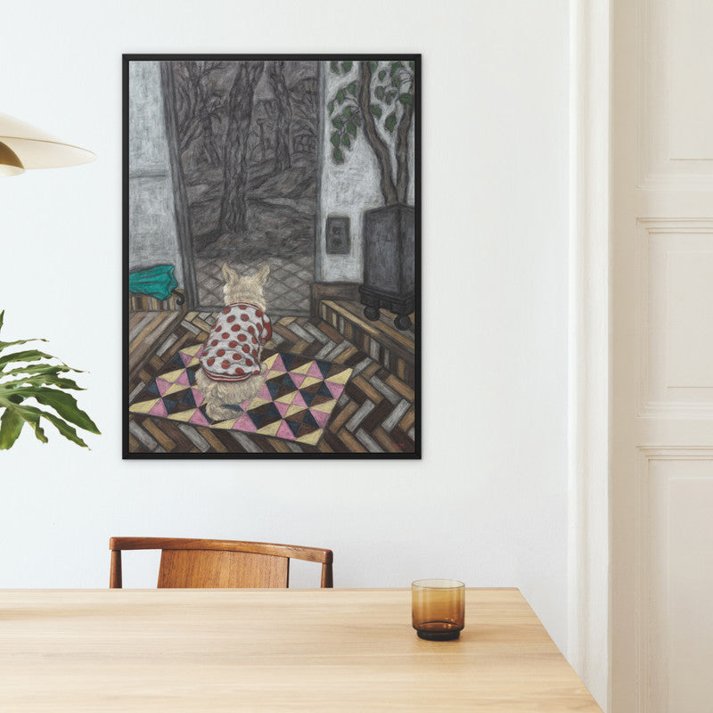 Back Shape of My Pucci Framed Canvas Print