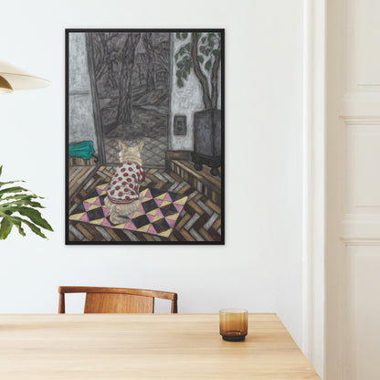 Back Shape of My Pucci Framed Canvas Print