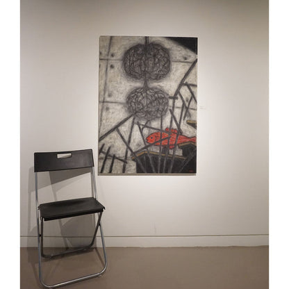 Christine Bae Hot Pink Fish Framed Canvas Print