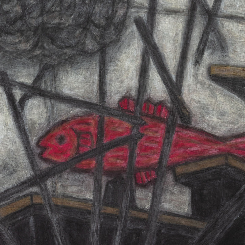 Christine Bae Hot Pink Fish Canvas Print