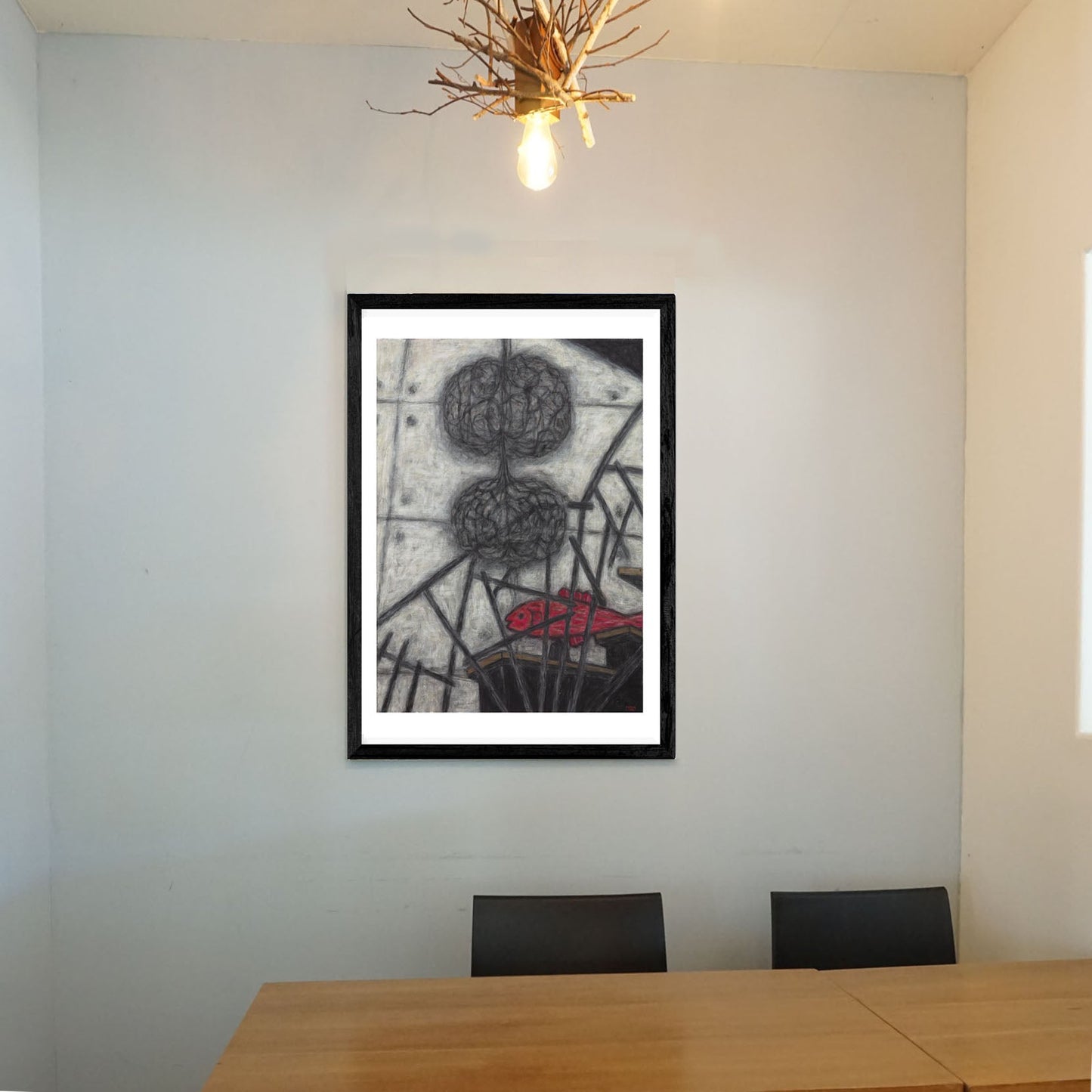 Christine Bae Hot Pink Fish Framed Fine Art Paper Print Open Edition