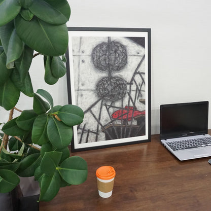 Christine Bae Hot Pink Fish Framed Fine Art Paper Print Open Edition