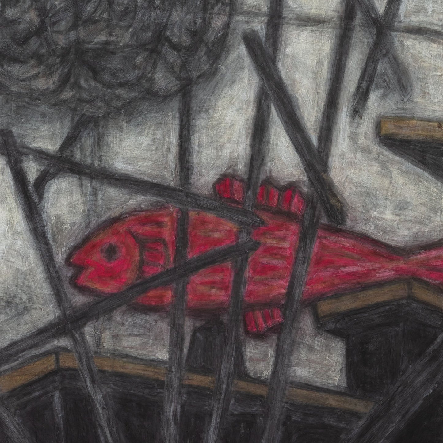 Christine Bae Hot Pink Fish Framed Fine Art Paper Print Open Edition