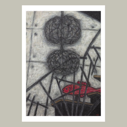 Christine Bae Hot Pink Fish Framed Fine Art Paper Print Open Edition