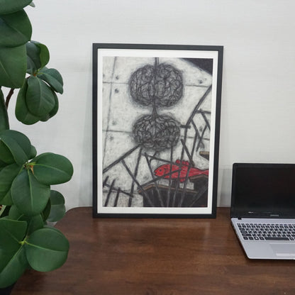 Christine Bae Hot Pink Fish Framed Fine Art Paper Print Open Edition