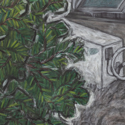 Christine Bae Quiet#2(Yellow Circle2) Framed Fine Art Paper Print Open Edition