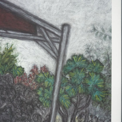 Christine Bae Red Ceiling Framed Canvas Print Open Edition