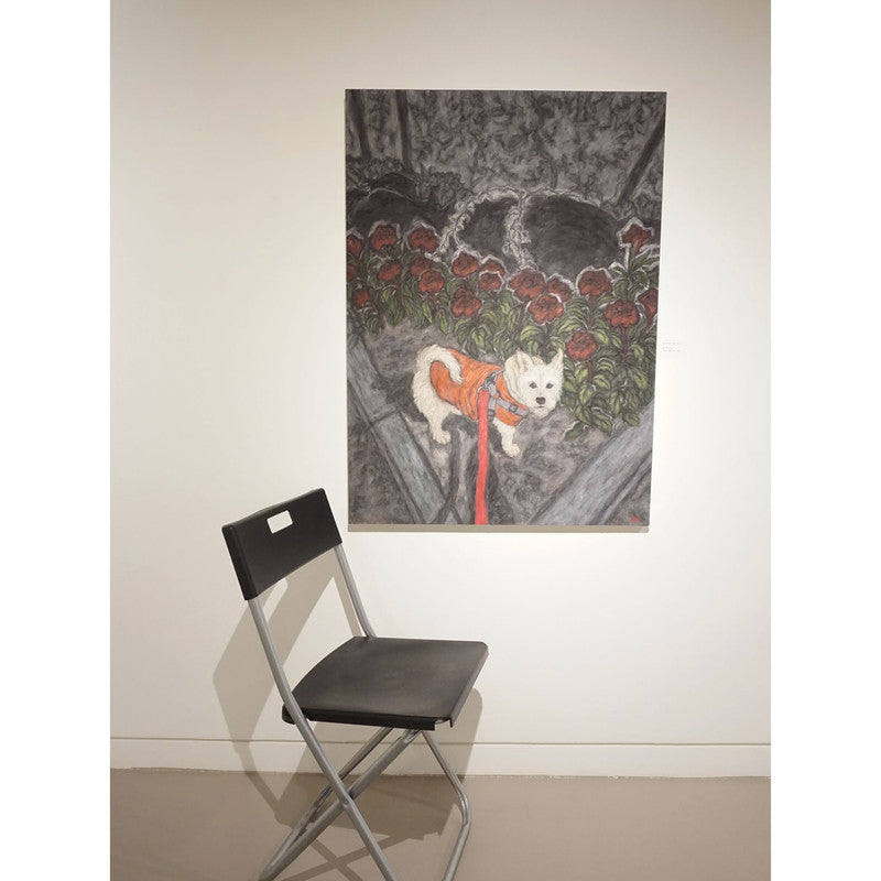 Red Flower and Pucci Canvas Print