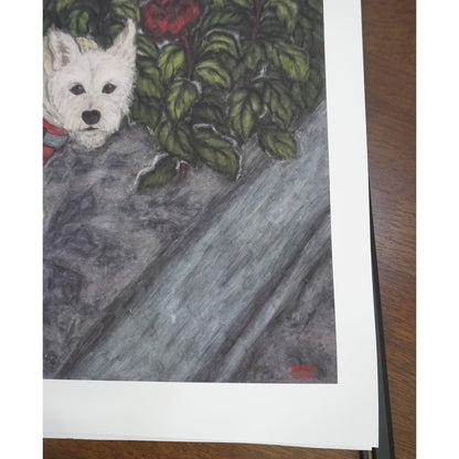 Christine Bae Red Flower and Pucci Framed Fine Art Print Open Edition