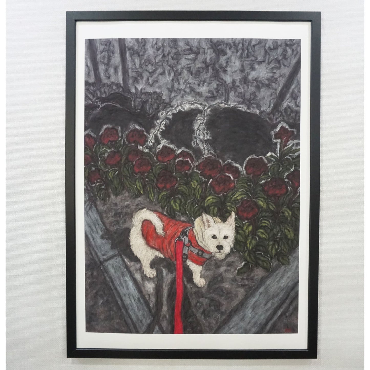 Christine Bae Red Flower and Pucci Framed Fine Art Print Open Edition