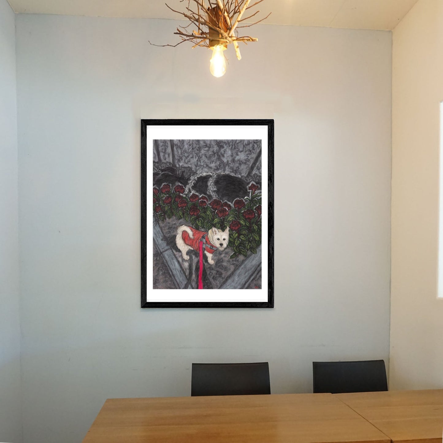 Christine Bae Red Flower and Pucci Framed Fine Art Print Open Edition