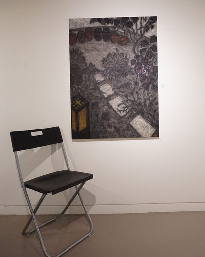 One Summer Day White Step Stones Framed Canvas Print