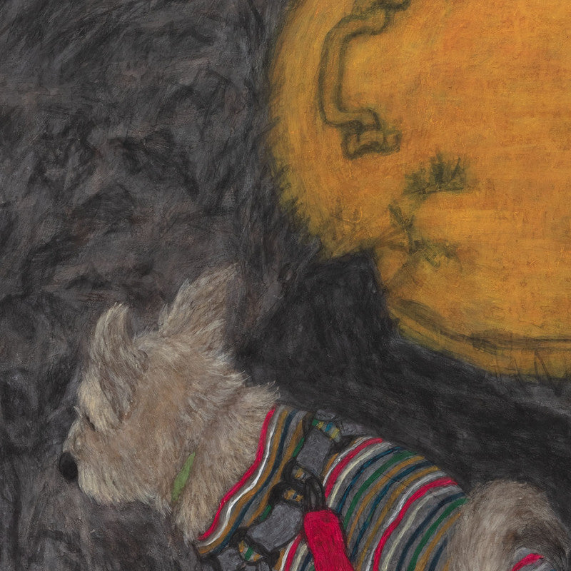 Christine Bae Quiet#1(Yellow Circle) Canvas Print