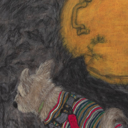 Christine Bae Quiet#1(Yellow Circle) Canvas Print