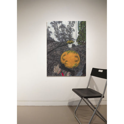 Christine Bae Quiet#1(Yellow Circle) Canvas Print