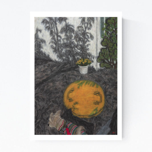 Christine Bae Quiet#1(Yellow Circle) Fine Art Paper Prints Open Edition