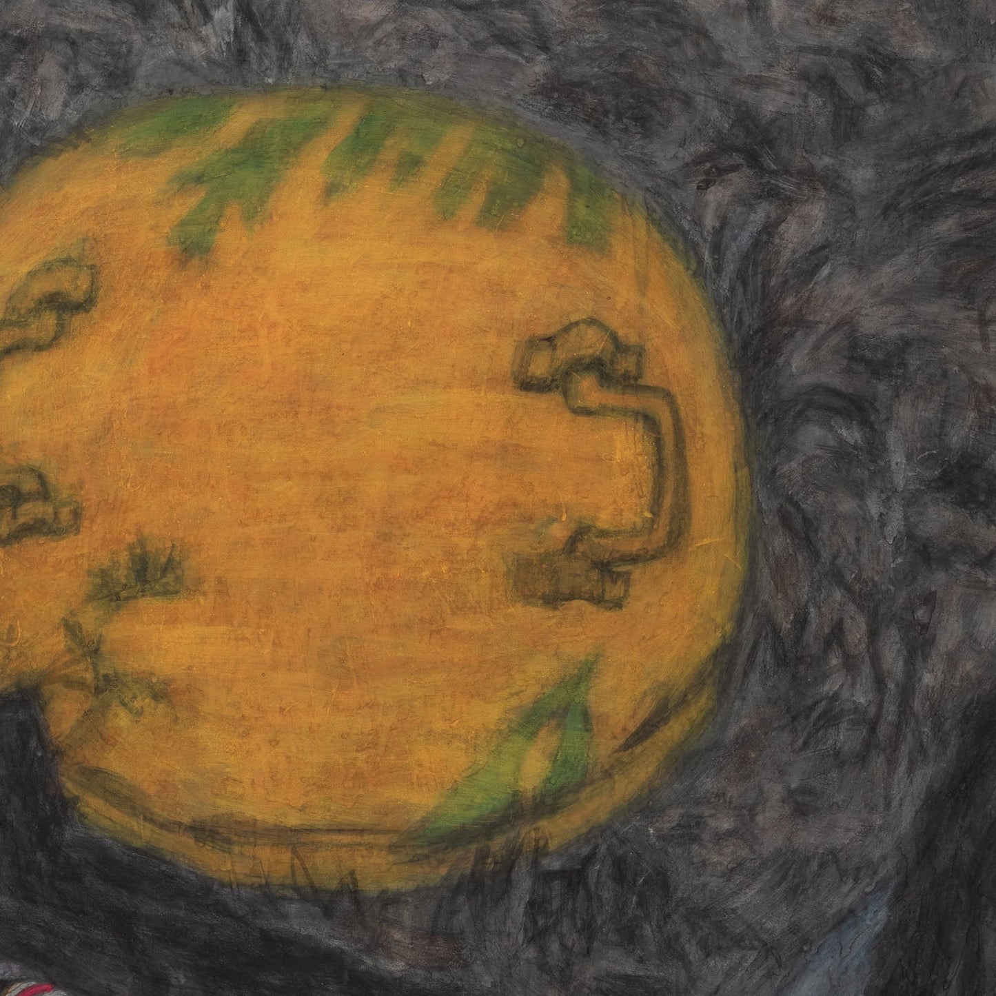 Christine Bae Quiet#1(Yellow Circle) Framed Fine Art Paper Print Open Edition