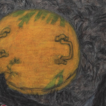 Christine Bae Quiet#1(Yellow Circle) Framed Fine Art Paper Print Open Edition