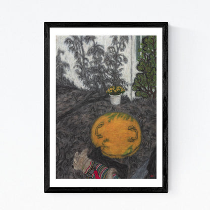 Christine Bae Quiet#1(Yellow Circle) Framed Fine Art Paper Print Open Edition