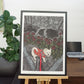 Christine Bae Red Flower and  Pucci Art Print Open Edition