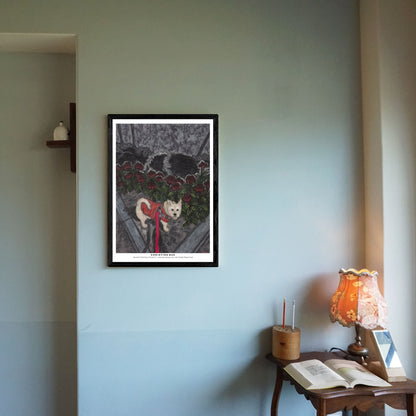 Christine Bae Red Flower and  Pucci Art Poster