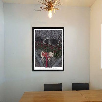 Christine Bae Red Flower and  Pucci Art Poster