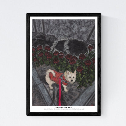 Christine Bae Red Flower and  Pucci Art Poster