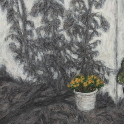 Christine Bae Quiet#1(Yellow Circle) Fine Art Paper Prints Open Edition